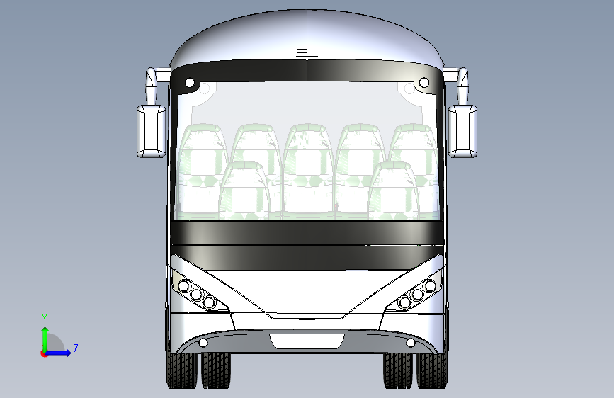 Y1600-客车+公交车++20.尼奥普兰巴士 左侧视图