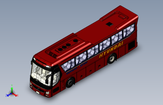 Y1616-客车+公交车++HYUNDAI+UNE+SW