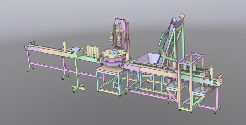 自动灌装压盖机3D数模图纸+stp+igs+x_b格式