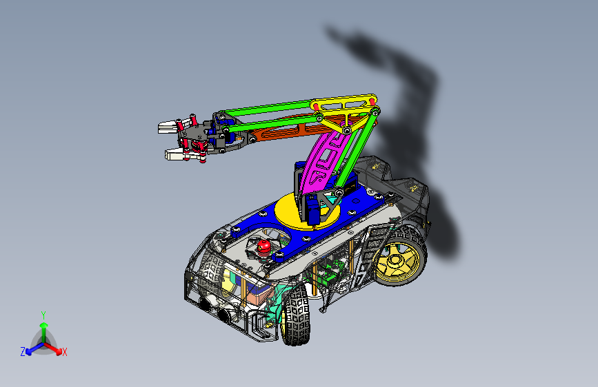 Y2212-AGV+智能小车+4turn4drive-car-arm-robot+SW+STP