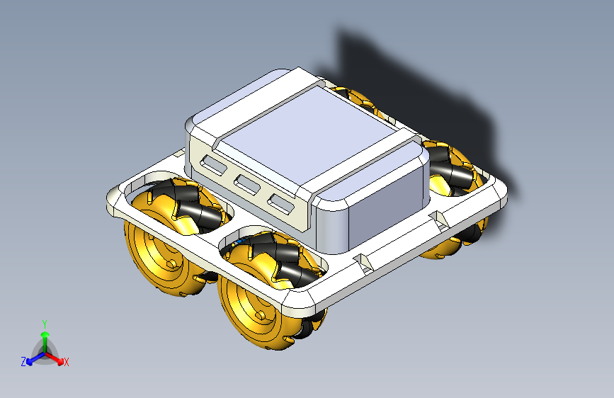 Y2256-AGV+智能小车+mecanum-wheel-robot-3d-printed+SW+STL