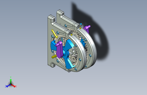 Y2313-双圆周行星齿轮模型3D图纸+SolidEdge设计