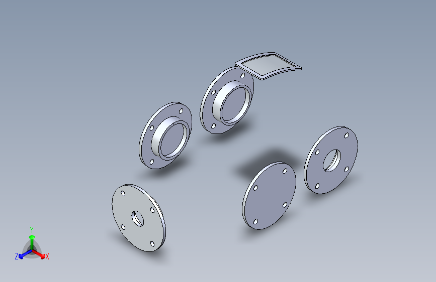 Y2352-锥齿直齿轮两级减速器Parasolid,+SOLIDWORKS+2016,+STEP+_+IGES