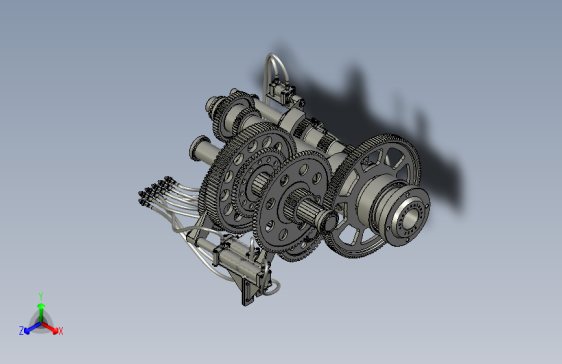 Y2362-24级机床变速箱设计3D模型（Solidworks软件打开）