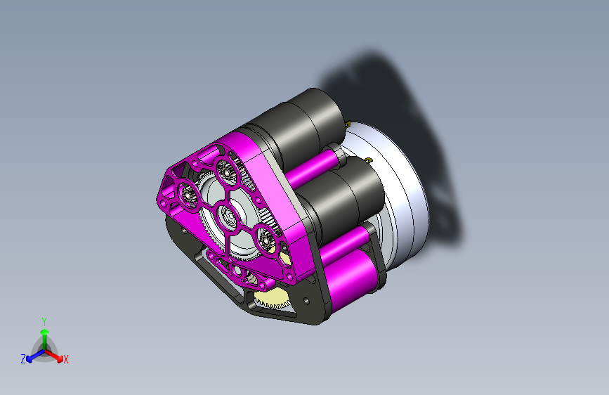 Y2375-Inverted+775pro齿轮箱3D模型图纸+Solidworks设计