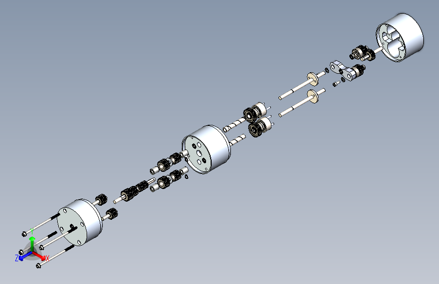 Y2387-Time+lag行星齿轮箱三维建模图纸+Solidworks设计
