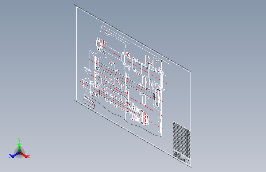 Y2390-X6125卧式铣床主轴变速箱展开图cad