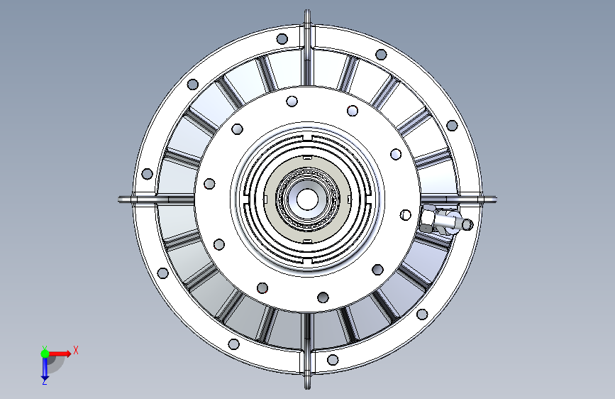 Y2404-变速箱+减速器+planetary-gearbox-of-the-coaxial-helicopter+SW+STP 俯视图