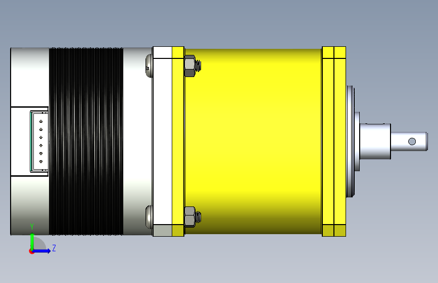 Y2406-变速箱+减速器+three-stage-planetary-gearbox-with-two-output-shafts+SW+STP 左侧视图
