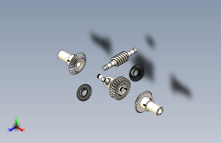 Y2417-差动齿轮减速器爆炸图3D模型图纸+Solidworks设计