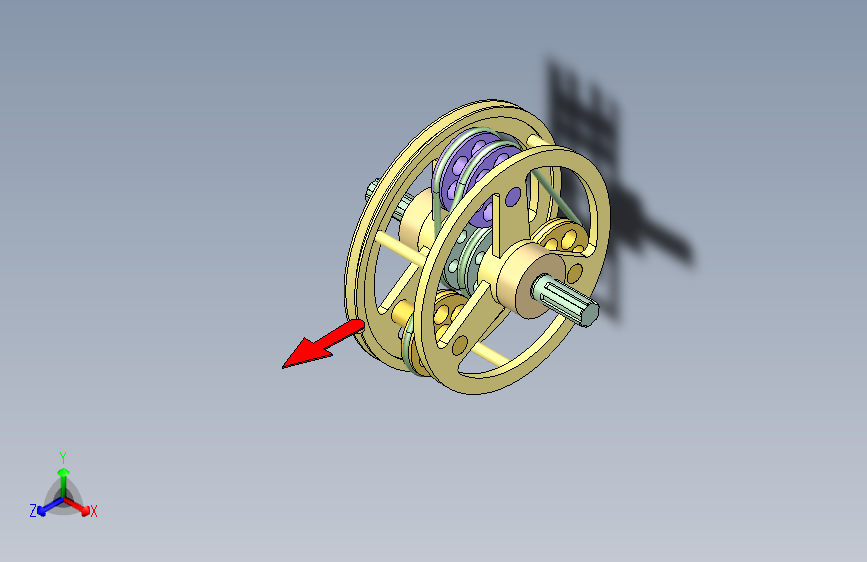 Y2422-带式差速器3D模型图纸+INVENTOR设计