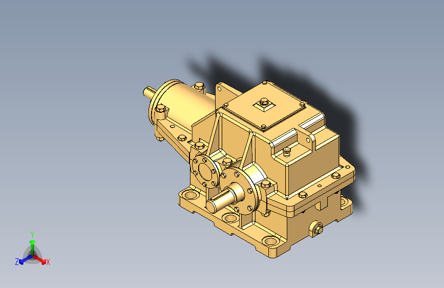 Y2433-二级变速箱3D模型（Solidworks软件打开）