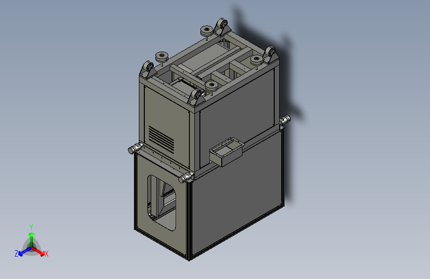 Y2442-高速变速箱精加工机(3000转、高转速)3D模型（Solidworks软件打开）