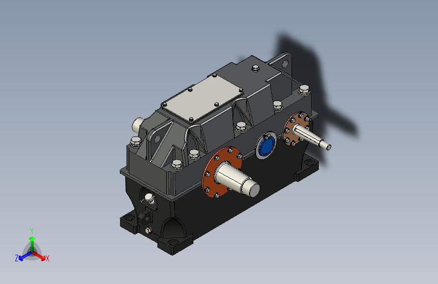 Y2445-减速器+2-stages-gear-2+inventor