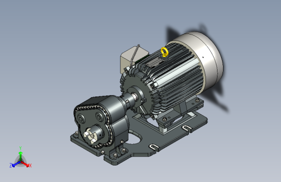 Y2447-减速器+6-05-1-speed-reducer-gearbox+INVENTOR+DWG