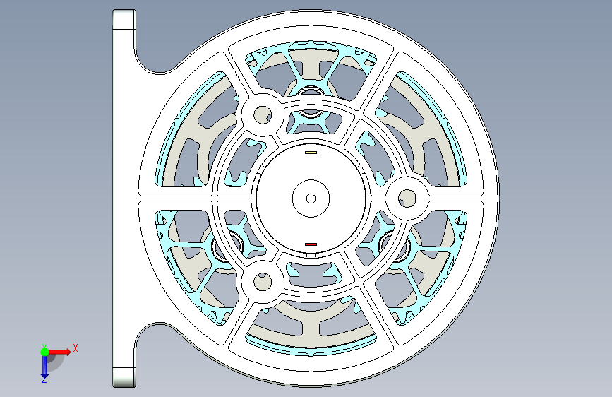 Y2491-减速器+printable-gearbox-planetix+SW+STP 俯视图