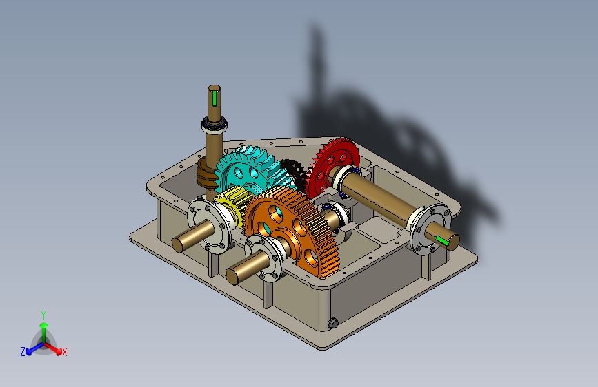 Y2517-减速器+visestepeni-reduktor-multistage-reducer+CREO