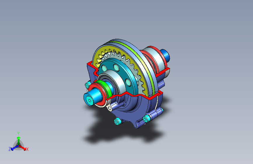 Y2518-减速器+wave-gear-reducer+STP