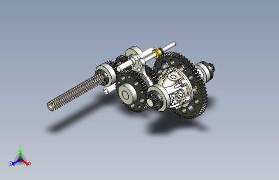 Y2536-迷你齿轮减速箱SOLIDWORKS+2014