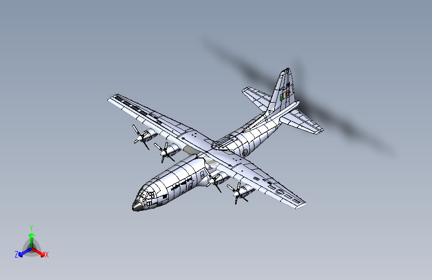 Y2545-飞机+洛克希德+C130j+super+hercules+SW+SW