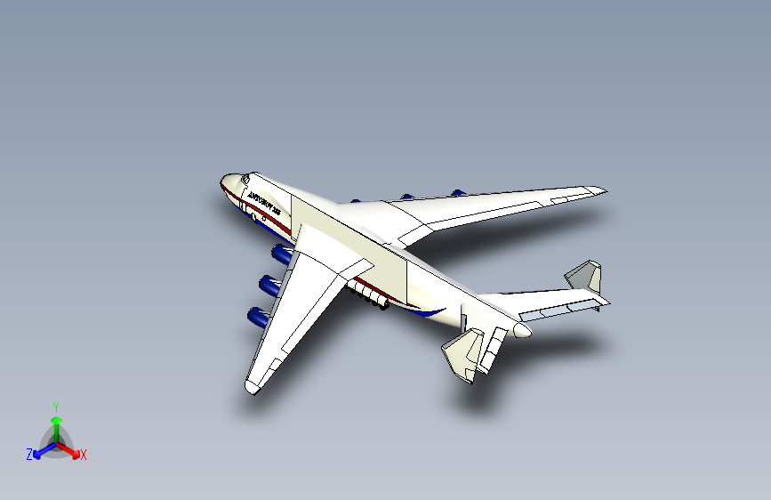 Y2576-飞机+an-225+mriya+tribute+SolidWorks+STL+SW+STL