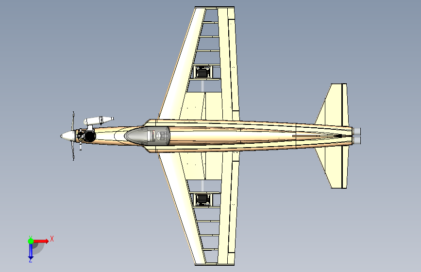 Y2608-飞机+F5-A-01+TIGER+II++STP+STP 俯视图