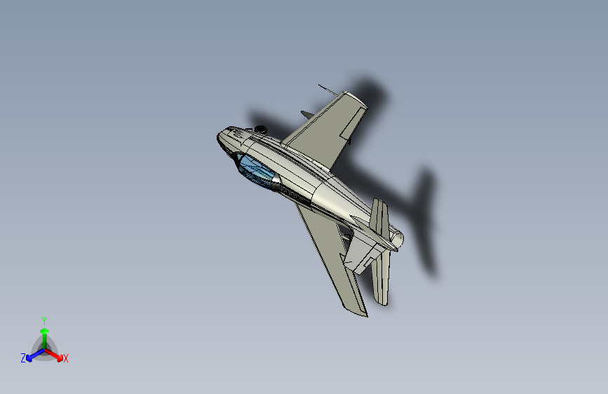 Y2623-飞机+f-86-super-sabre-sabrejet+CATIA+IGS+IGS+CATIA