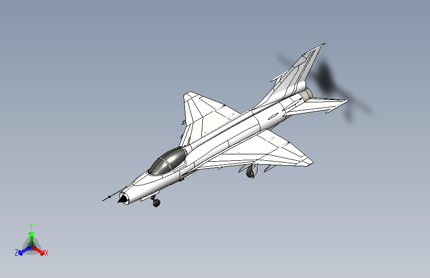 Y2633-飞机+J-7mg+stp+x_t+STP+X_T