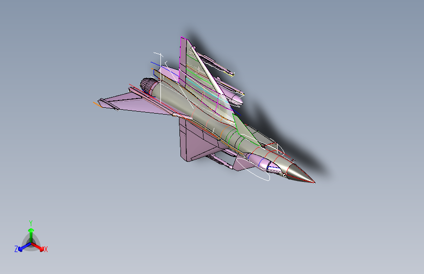 Y2635-飞机+J-10B+CATIA+STP+STP+CATIA