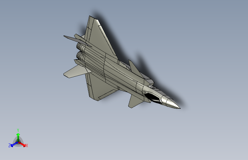 Y2639-飞机+j20+CATIA+stp+STP+CATIA