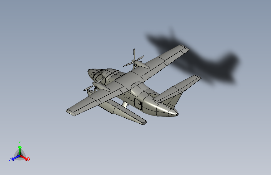 Y2652-飞机+light+turboprop+aircraft+stp+STP