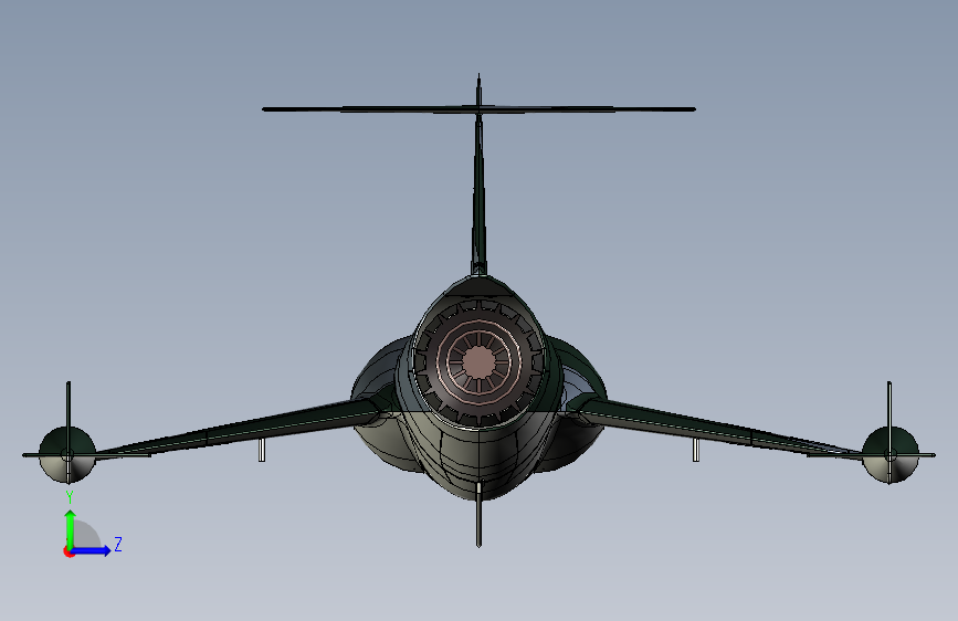 Y2653-飞机+lockheed-f104-g-starfighter-1+3+STP+IGS+SW 左侧视图