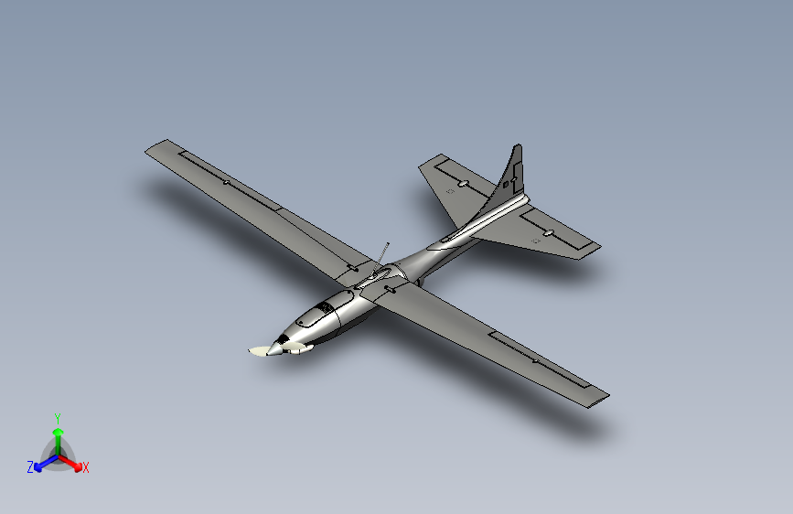 Y2667-飞机+pegasus+uav+SolidWorks+stp+STP+SW