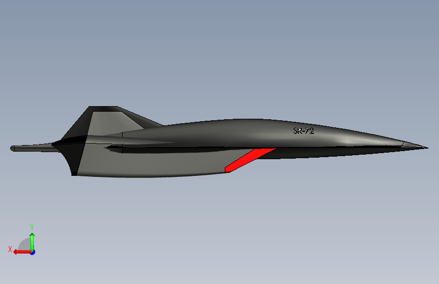 Y2677-飞机+sr-72+SW 背面视图