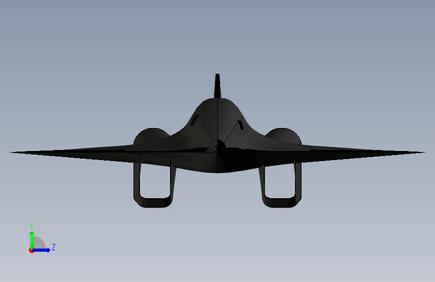 Y2677-飞机+sr-72+SW 左侧视图