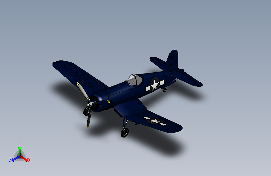 Y2697-飞机+vought-f4u-corsair+SW+STP+STP+SW