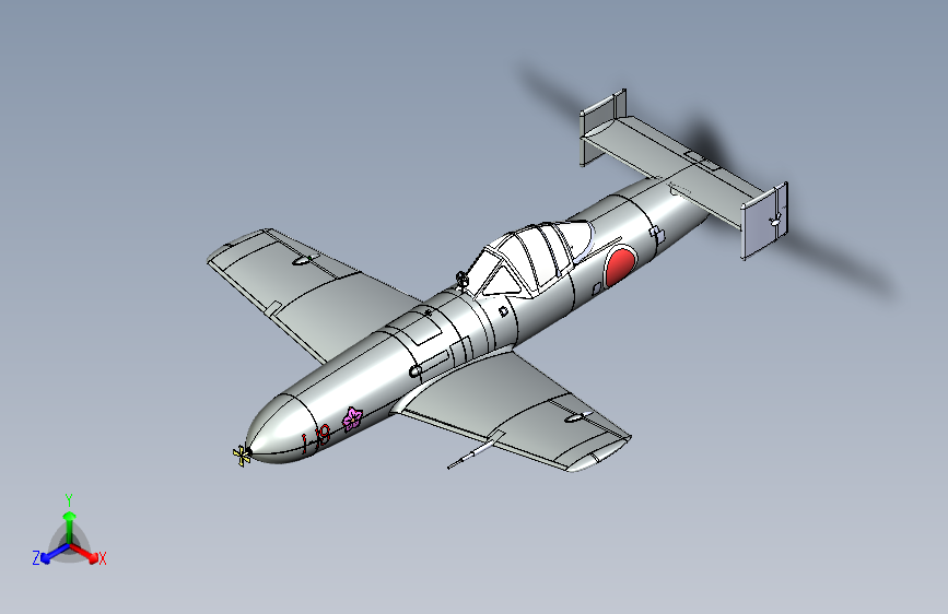 Y2704-飞机+yokosuka-mxy-7-ohka-1+6+IGS