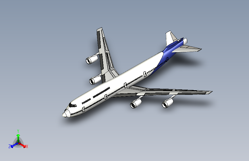 Y2722-飞机+波音+747-400+stp+STP