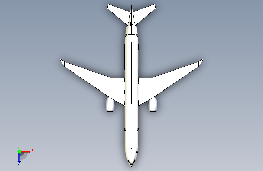 Y2726-飞机+波音+777-300+SolidWorks++stp+igs+STP+IGS+SW