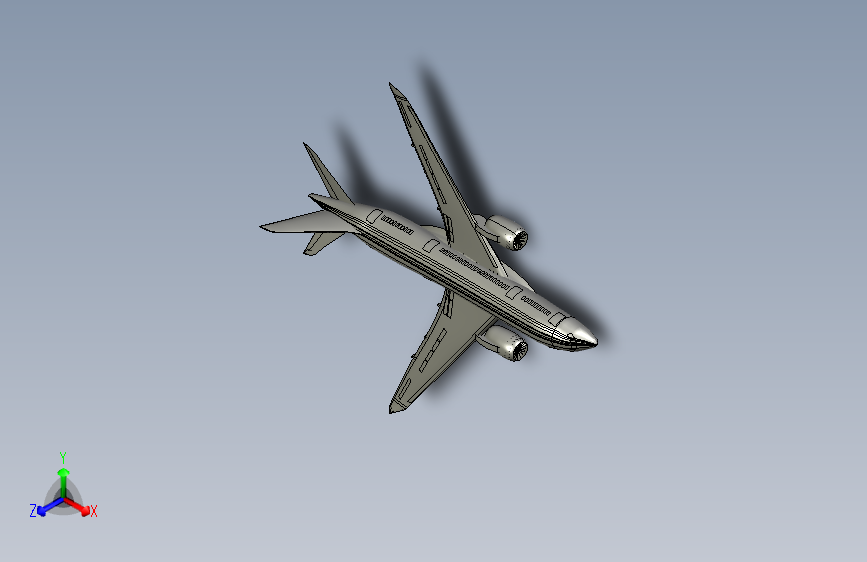 Y2733-飞机+波音+787-8+STP+STP
