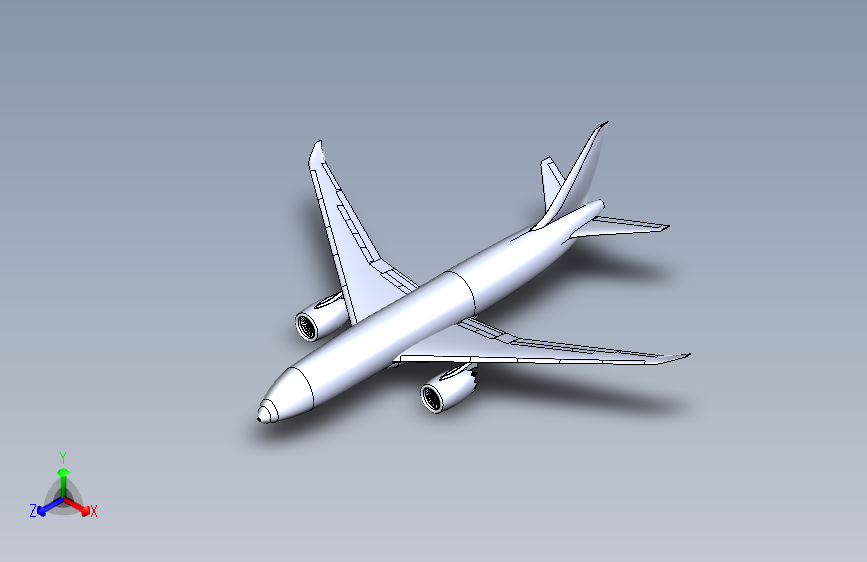 Y2734-飞机+波音+787-800+1：50+SW+STP+IGS+STP+IGS+SW