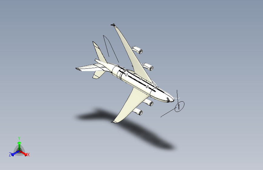 Y2754-飞机+空客+a380+igs+IGS