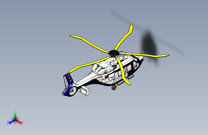 Y2764-飞机+空客直升机+H160+SolidWorks+SW