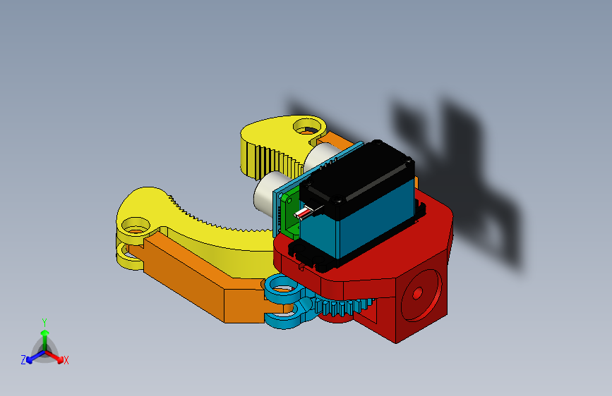 Y2771-148+Robotic+Gripper+With+Sensor-02+STP+IGS机械爪+夹爪