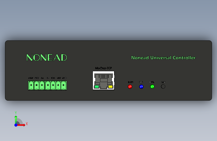 Y2779-156+nonead-ngripper90-cb3-7-nuc-cb3+STP机械爪+夹爪 正面视图
