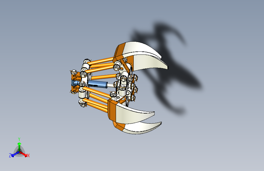 Y2818-121+excavator2+INVENTOR机械爪+夹爪