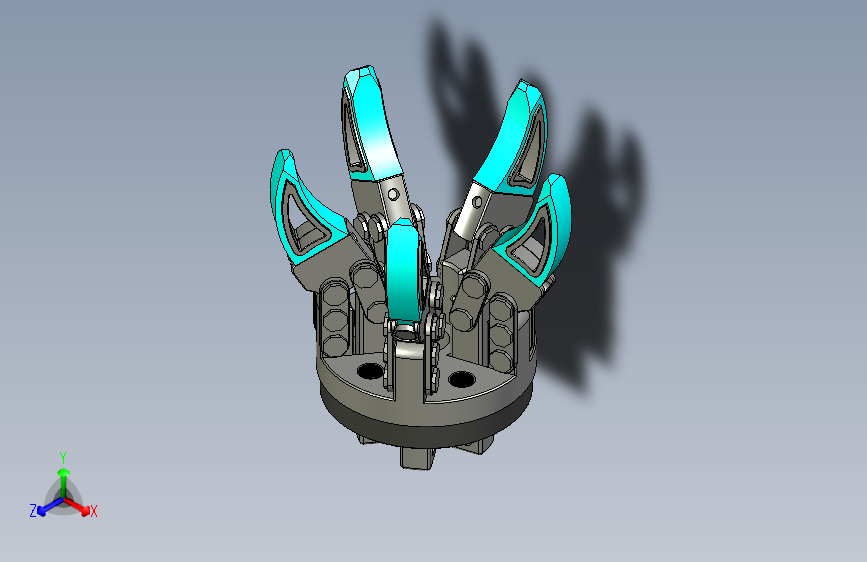Y2834-136+Claws+Gripper+Mechanism+sw机械爪+夹爪