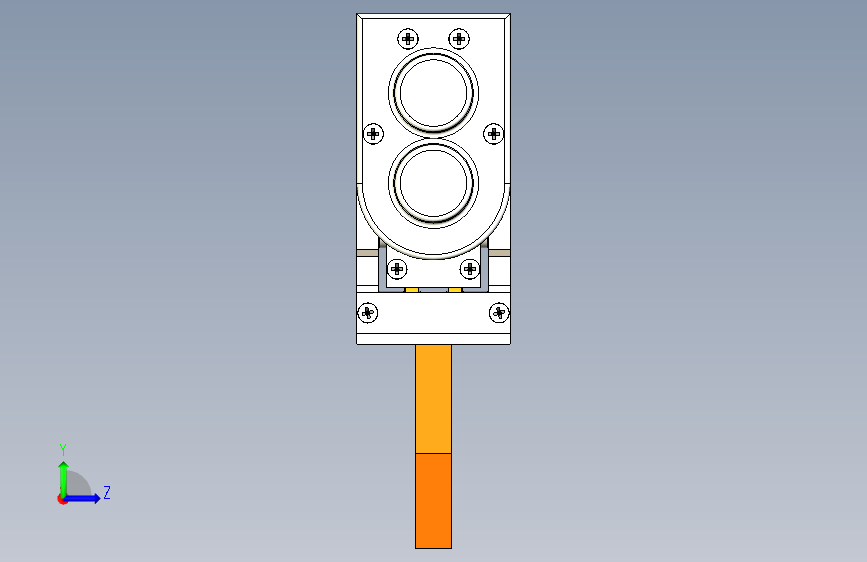 Y2839-141+simple-robotic-grip+SW机械爪+夹爪 左侧视图