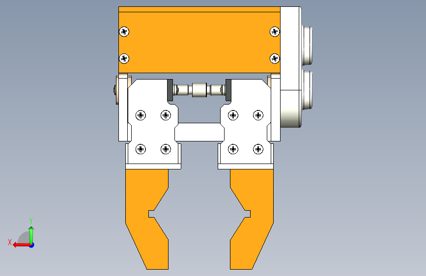 Y2839-141+simple-robotic-grip+SW机械爪+夹爪 背面视图