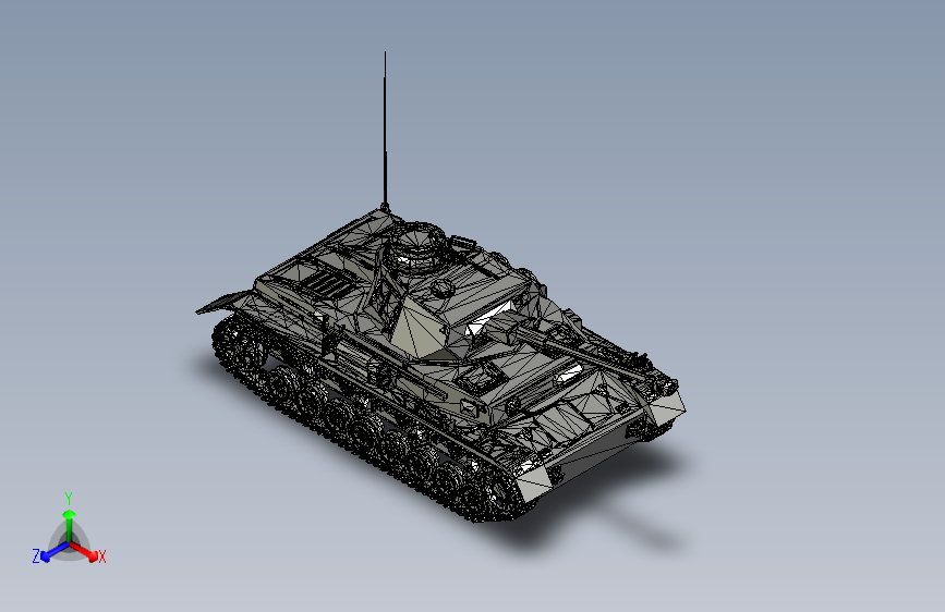 Y2859-坦克+战车+四号坦克+panzerkampfwagen+iv+1：35+inventor+stp_STEP_模型图纸下载 – 懒石网